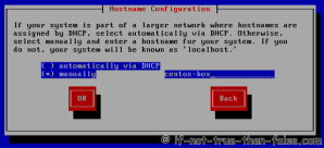 Setup Hostname or Use Automatic via DHCP