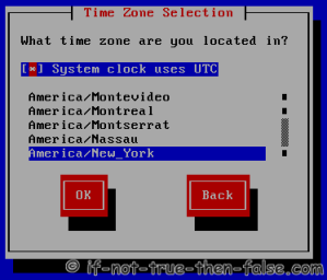 Select Time Zone