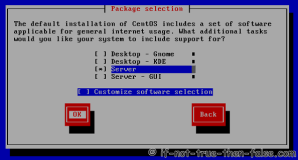 Select packages for Installation