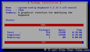 Installing Selected Packages - Installing packages