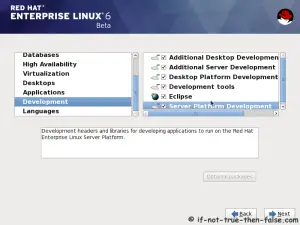 18. Customize package selection - Select set of Development tools like Eclipse IDE