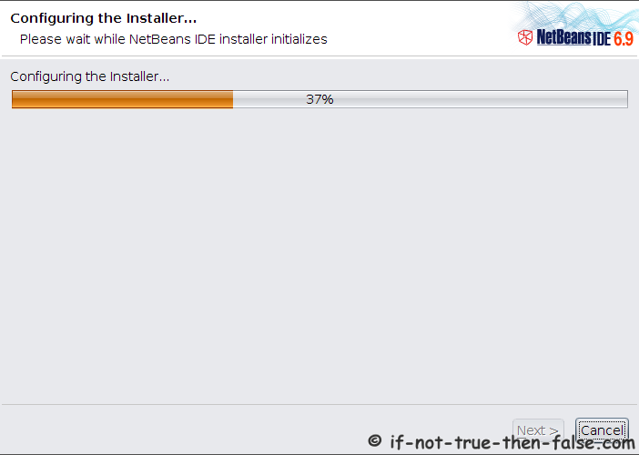 NetBeans 6.9.1 Installer starts