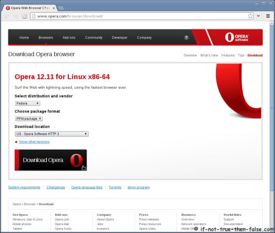 Opera 12.11 Linux Download Opera 12.11 Linux Download