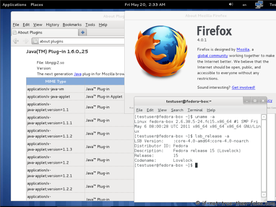 Oracle/Sun Java installed on Fedora 15 64-bit Oracle/Sun Java installed on Fedora 15 64-bit