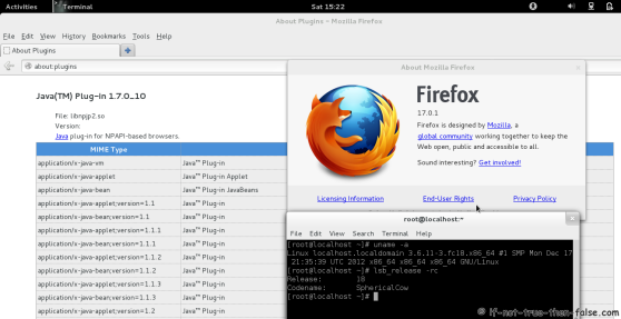 Java 7 Browser Plugin Fedora 18 Firefox 17
