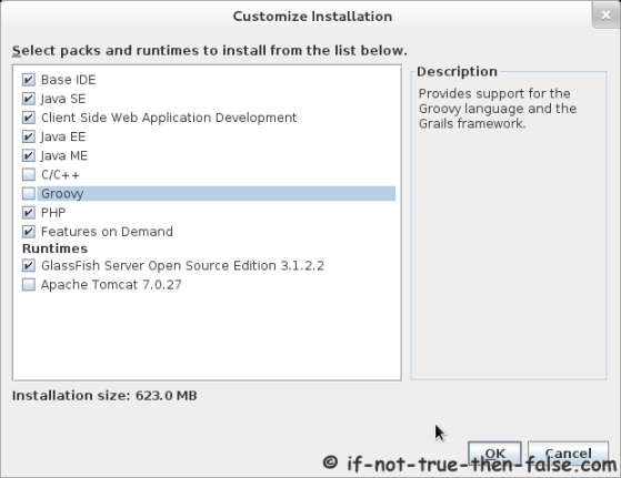 NetBeans IDE 7.2 Customize installation NetBeans IDE 7.2 Customize installation