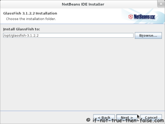 NetBeans IDE 7.2 Glassfish Installation Folder NetBeans IDE 7.2 Glassfish Installation Folder
