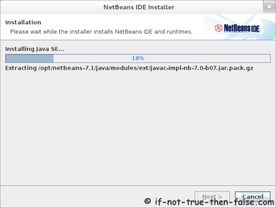 Installing NetBeans 7.1 IDE