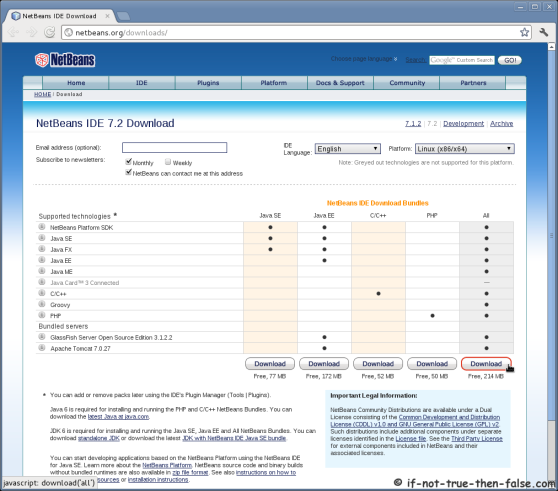 NetBeans IDE 7.2 Download NetBeans IDE 7.2 Download
