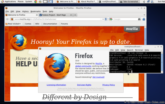 Firefox 10 running on CentOS 6.2
