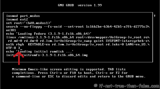 GRUB2 boot to runlevel 3 GRUB2 boot to runlevel 3