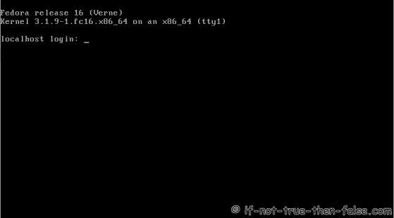 Fedora 16 Runlevel 3 Fedora 16 Runlevel 3