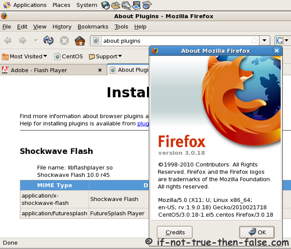 Microsoft Windows Media Player Firefox plugin. Adobe Flash Player Puppy Linux. Splash Player. Firefox plugins