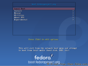 2. BFO main boot menu