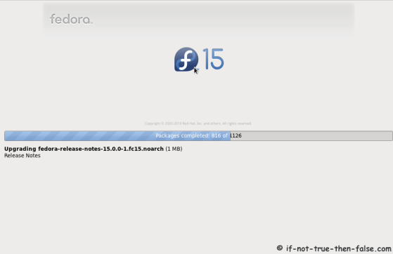 Preupgrade upgrading and installing more Fedora 15 packages