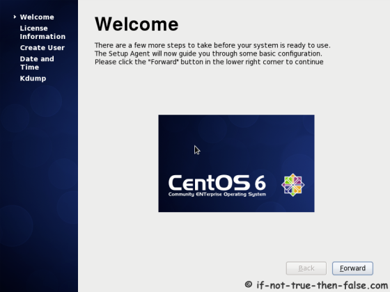 CentOS 6.10 Welcome Screen