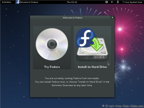 Fedora 17 Install to Hard Drive