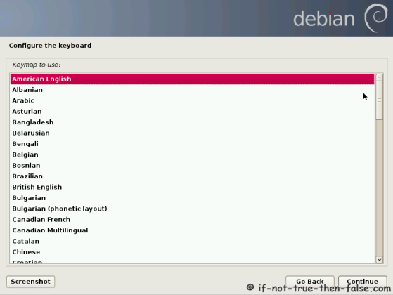 Debian Configure Keyboard