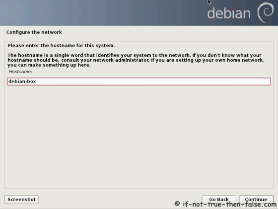 Debian Configure the Network Hostname