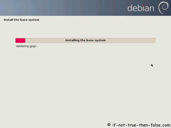 Debian Installing Base System