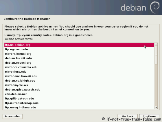 Debian configure package manager mirrors 2