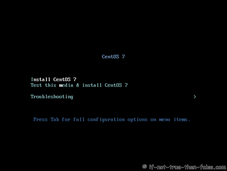 Install CentOS 7