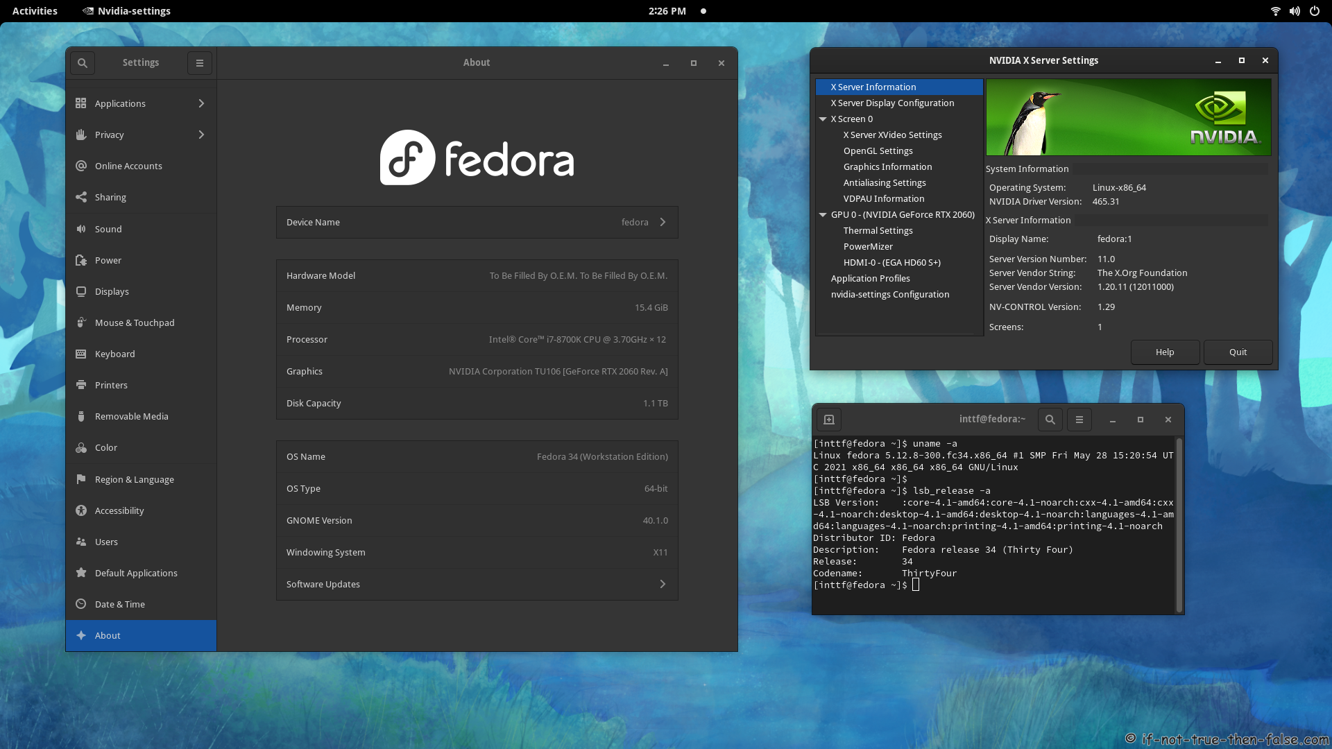 how to install nvidia drivers fedora 33