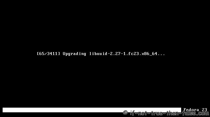 Fedora 22 to 23 Upgrade Upgrading