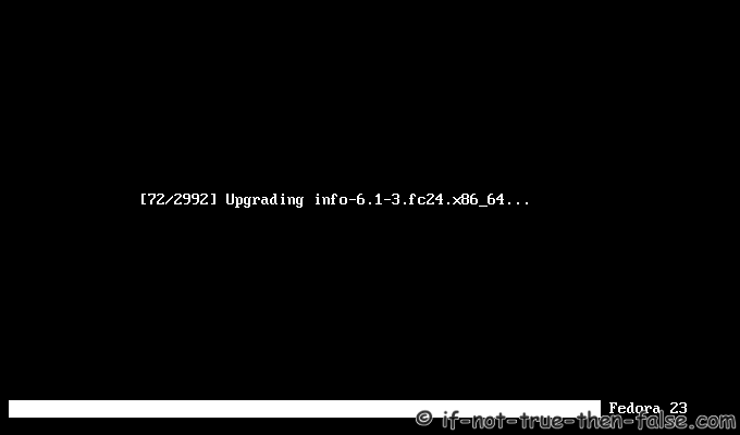 Fedora 23 to 24 Upgrade Upgrading
