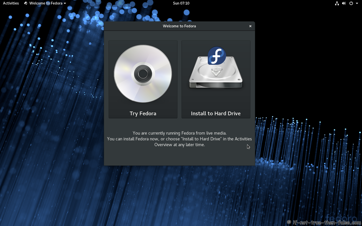 can i install fedora using startup disk creator