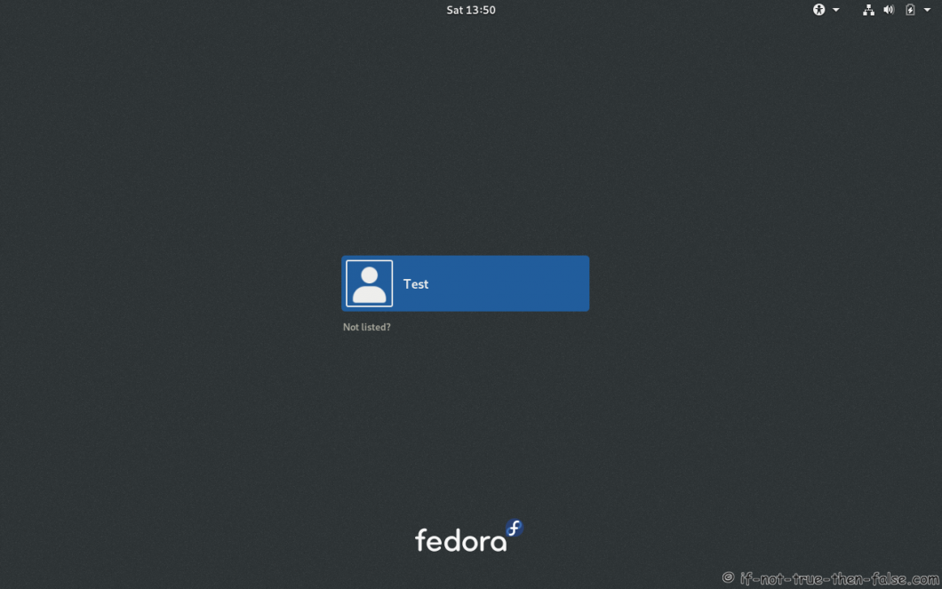 Fedora 29 GDM