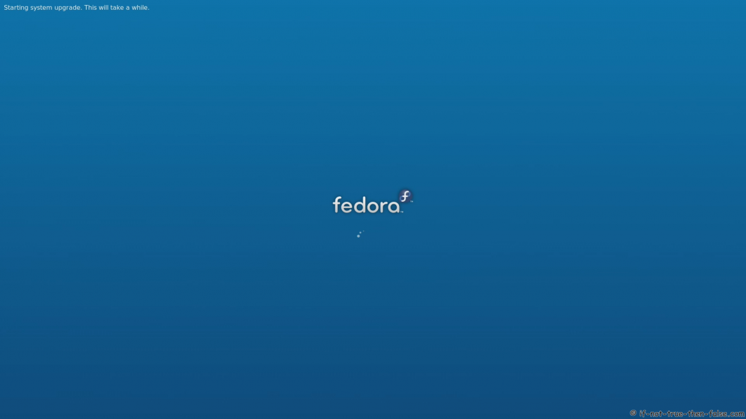 Fedora 33 Starting System Upgrade