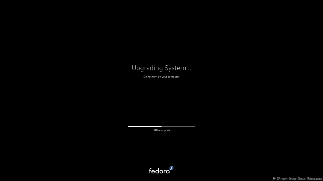 Fedora 35 Upgrade Upgrading